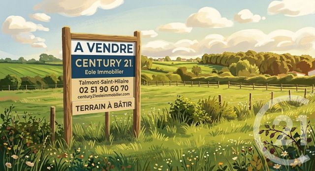 terrain à vendre - 914.0 m2 - TALMONT ST HILAIRE - 85 - PAYS-DE-LOIRE - Century 21 Eole Immobilier