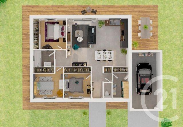 maison à vendre - 4 pièces - 79.73 m2 - GROSBREUIL - 85 - PAYS-DE-LOIRE - Century 21 Eole Immobilier